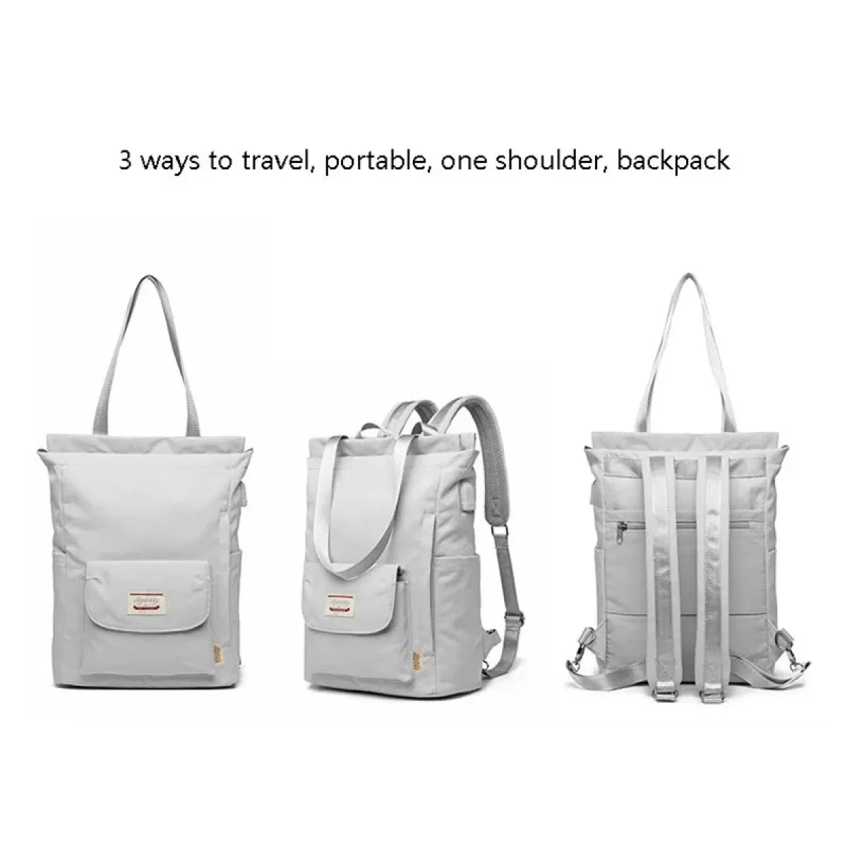 Korean Style Waterproof Laptop Backpack with USB Port - Women Bags & Wallets - Backpack - 3