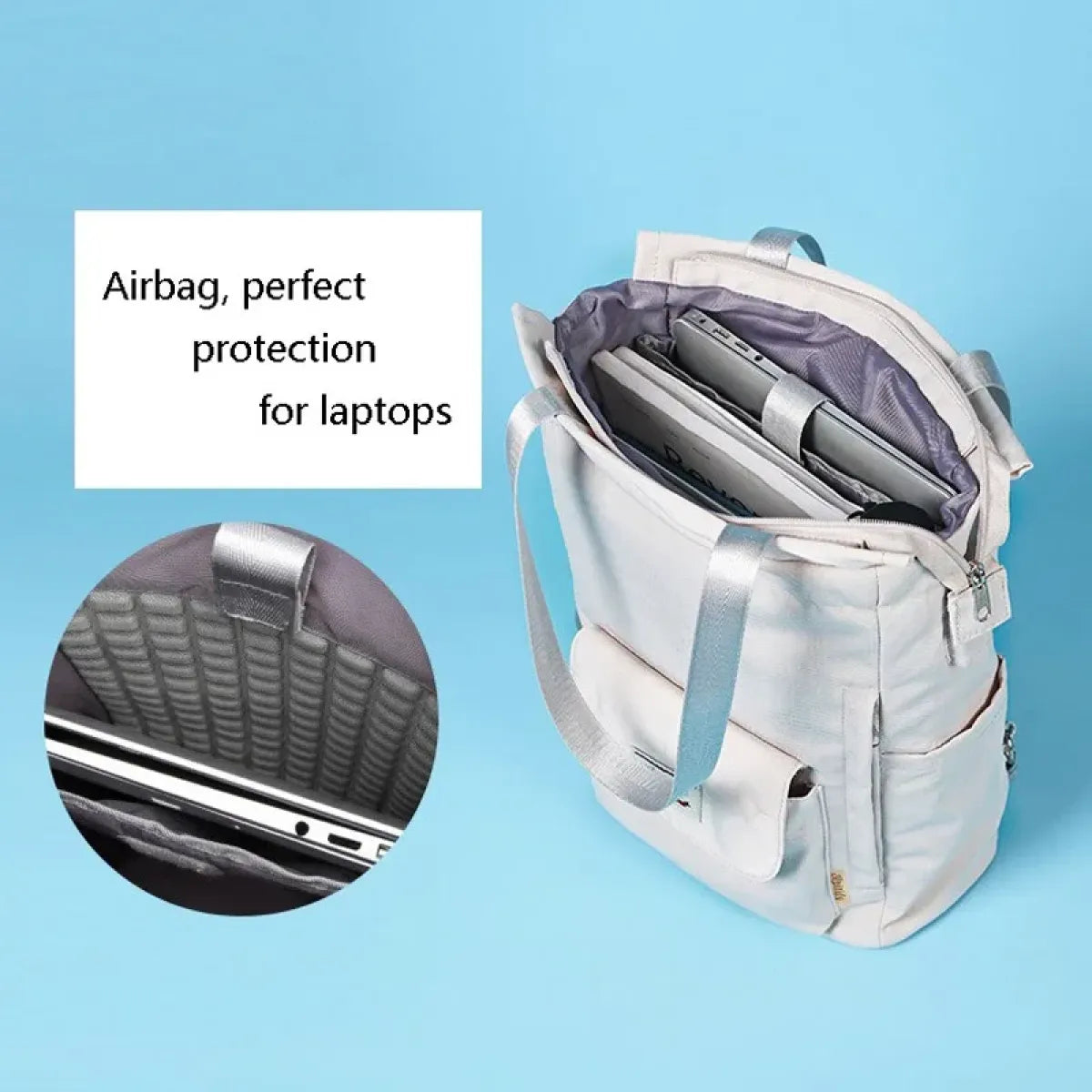 Korean Style Waterproof Laptop Backpack with USB Port - Women Bags & Wallets - Backpack - 7