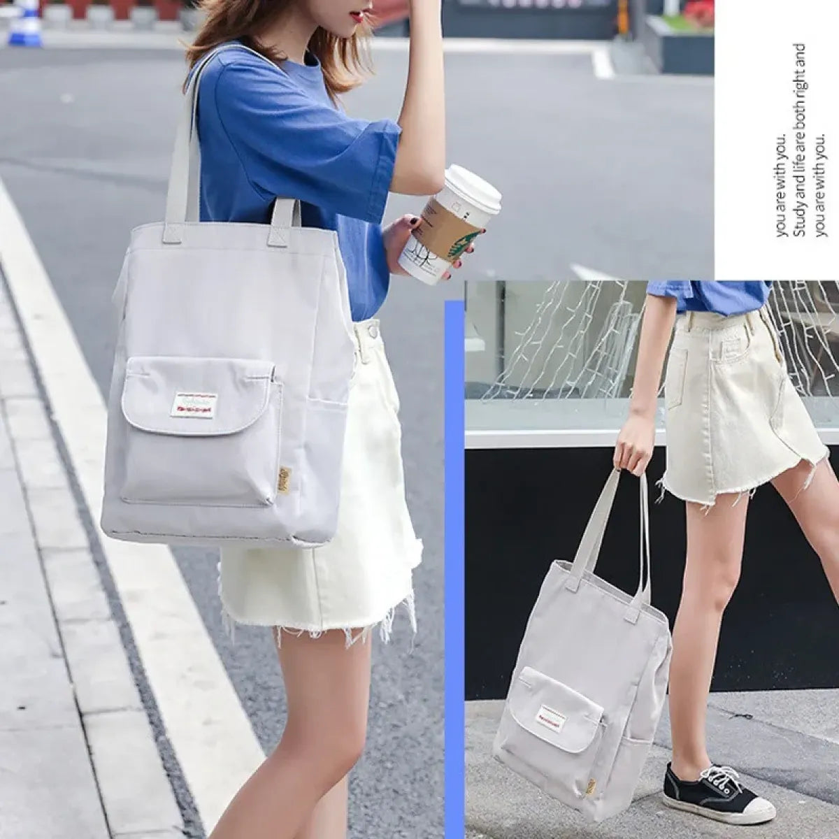 Korean Style Waterproof Laptop Backpack with USB Port - Women Bags & Wallets - Backpack - 5