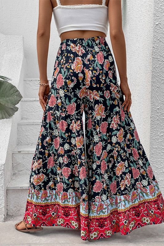 Floral High Waist Palazzo Pants - Bottoms - Pants - 2 - 2024