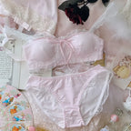 Harajuku Kawaii Fashion Pastel Gingham Lingerie Set - Women’s Clothing & Accessories - Clothing Sets - 7