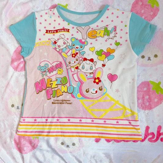 Pastel Kawaii Harajuku Crop Top – Cartoon Print Y2K Aesthetic Tee - T-Shirts - Short - Round - Crop Tops - 6