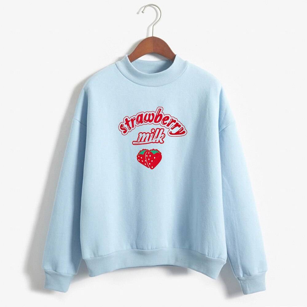 Pastel Strawberry Milk Sweater - Blue / XL - Sweaters - Shirts & Tops - 14 - 2024