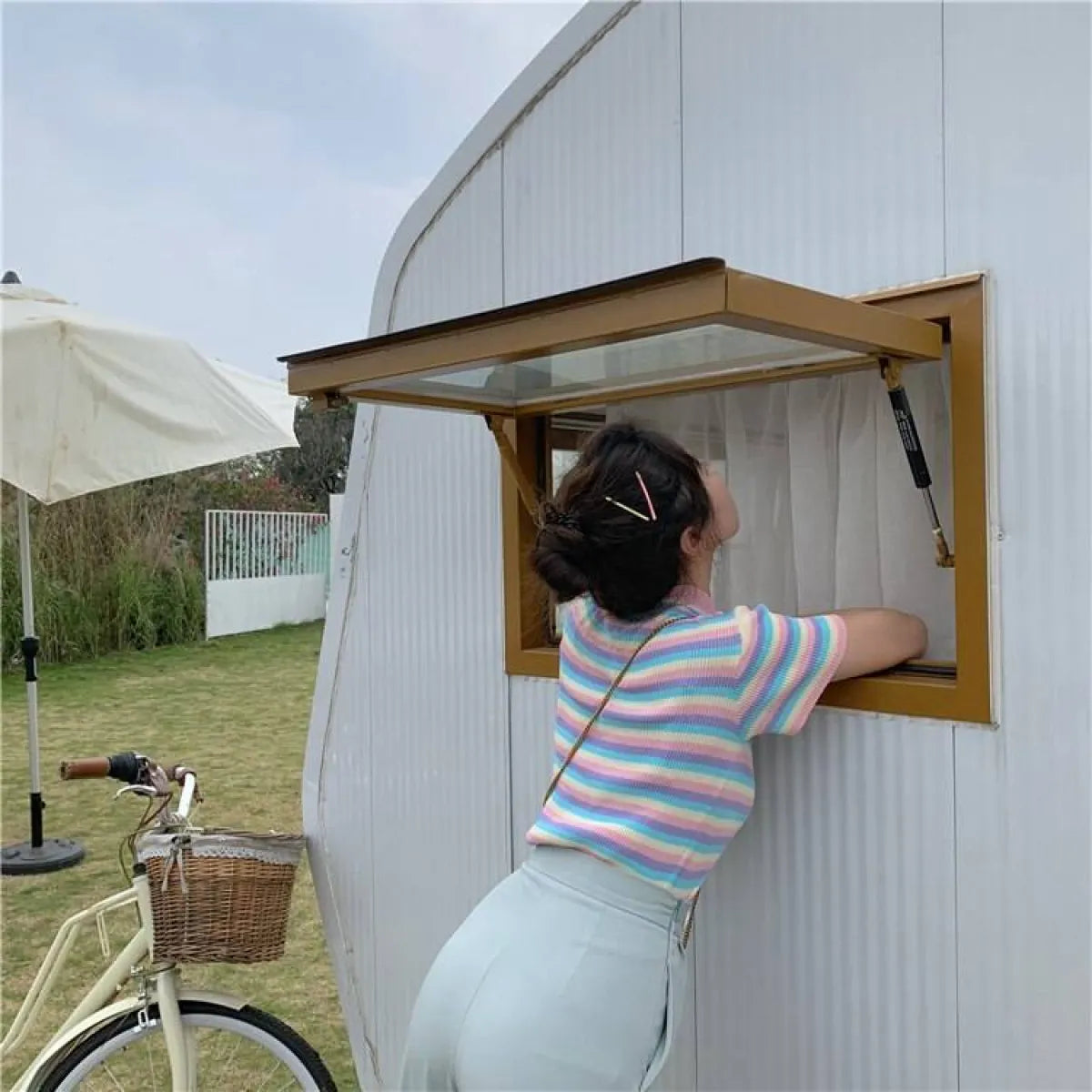 Pastel Striped Crop Top - Women’s Clothing & Accessories - 7