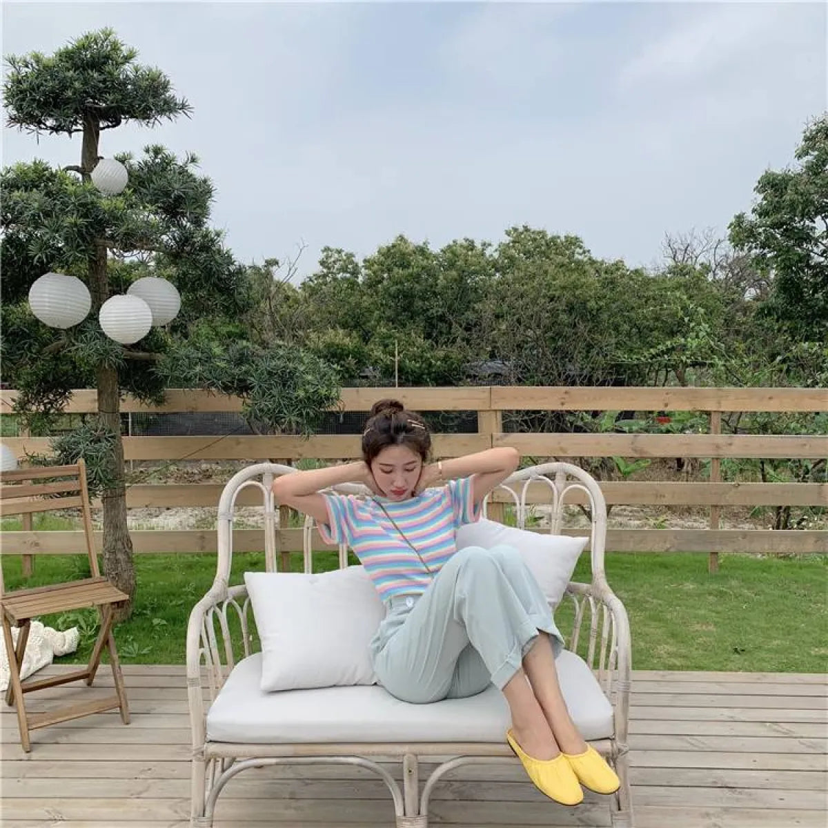 Pastel Striped Crop Top - Women’s Clothing & Accessories - 11