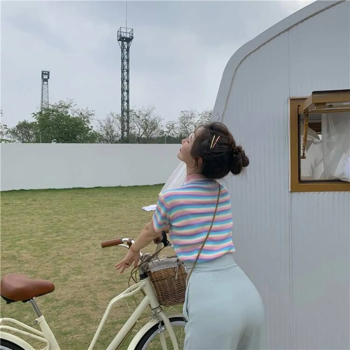 Pastel Striped Crop Top - Women’s Clothing & Accessories - 6