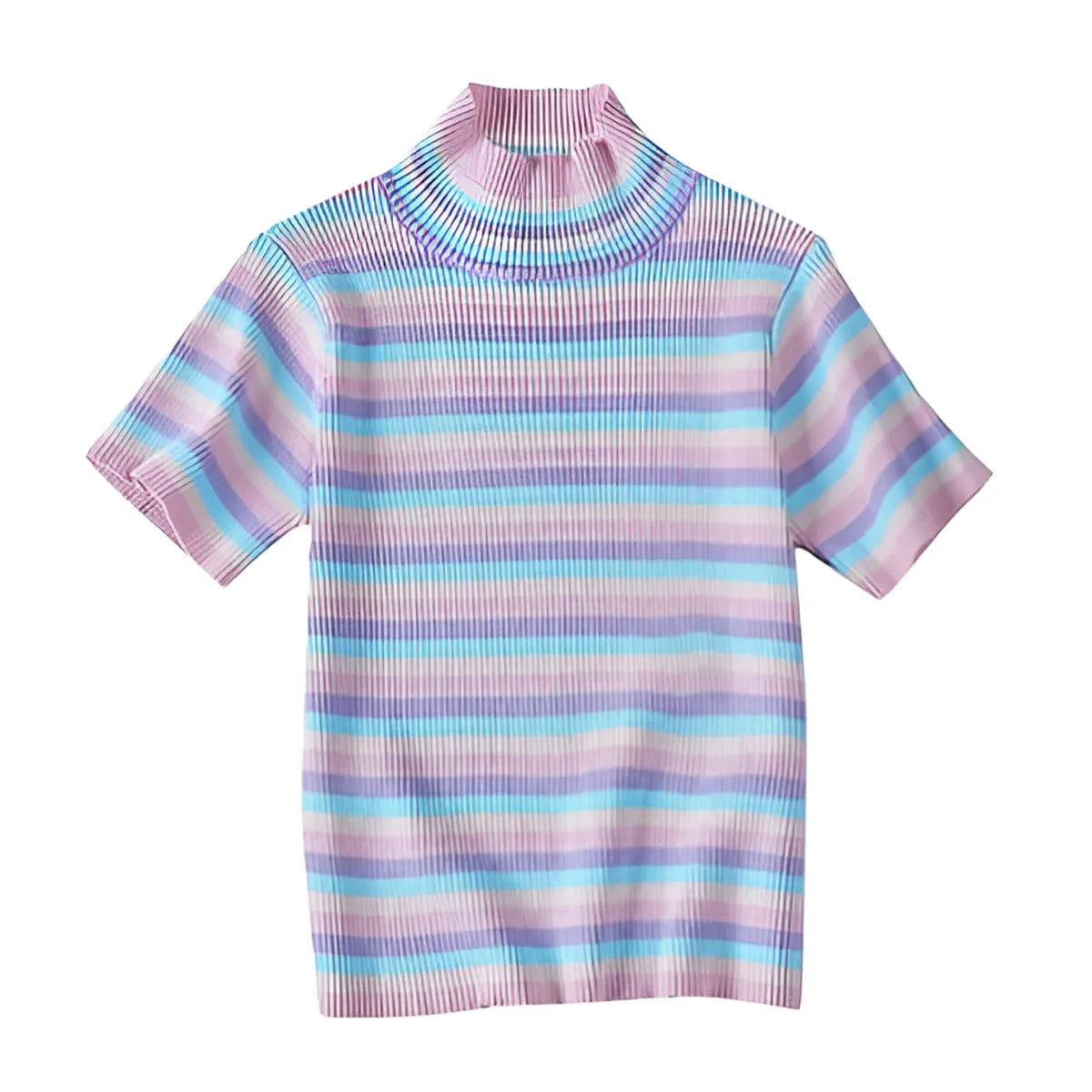 Pastel Striped Crop Top - Women’s Clothing & Accessories - 13