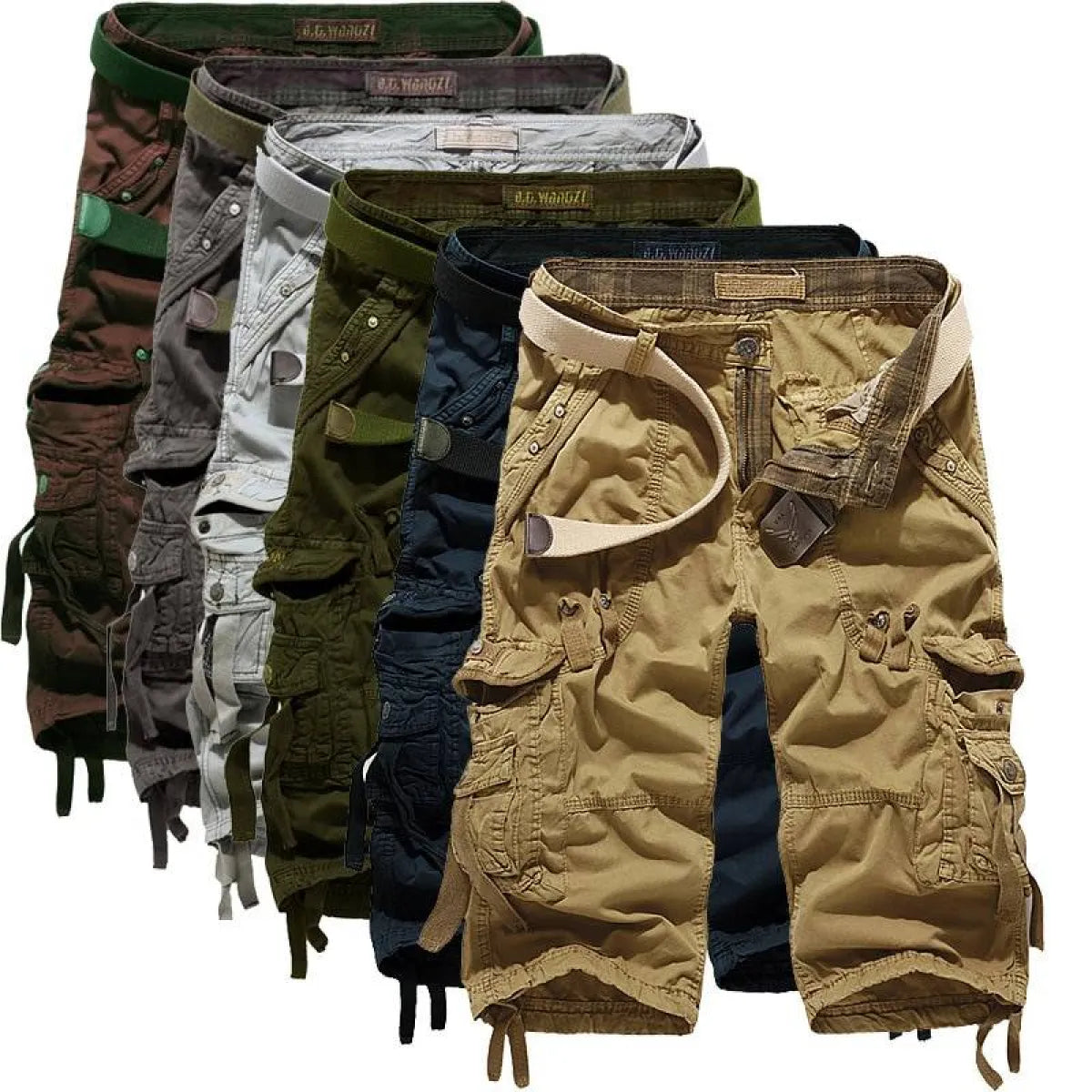 Patterned Art Textile Shorts - Men’s Clothing & Accessories - 1