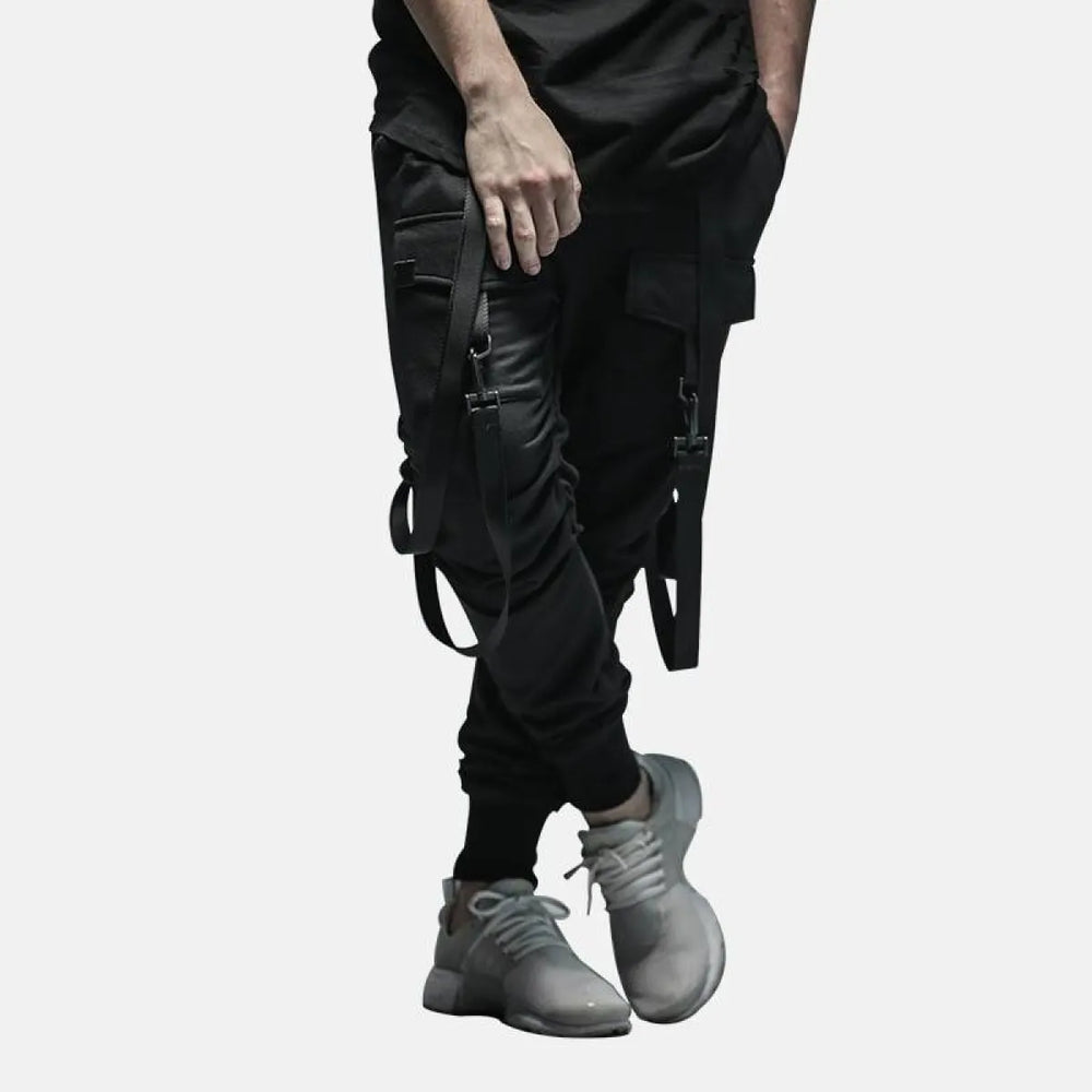 Patterned Cargo Sweatpants - Bottoms - 1