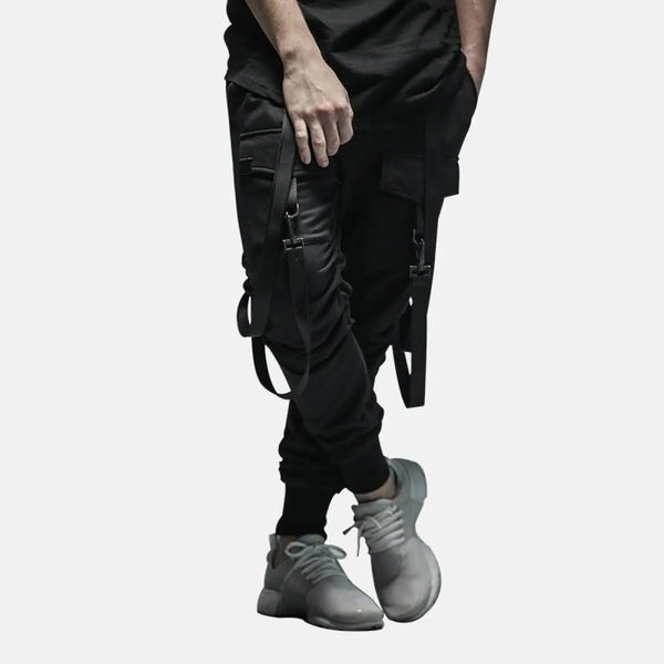 Patterned Cargo Sweatpants - Bottoms - 1