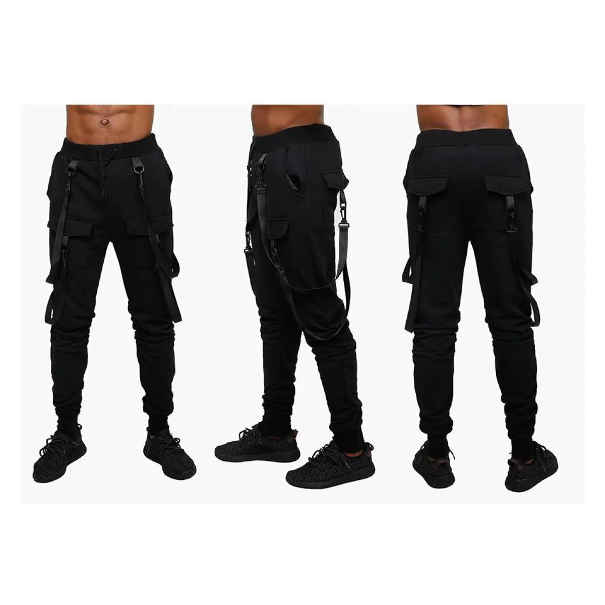 Patterned Cargo Sweatpants - Bottoms - 14