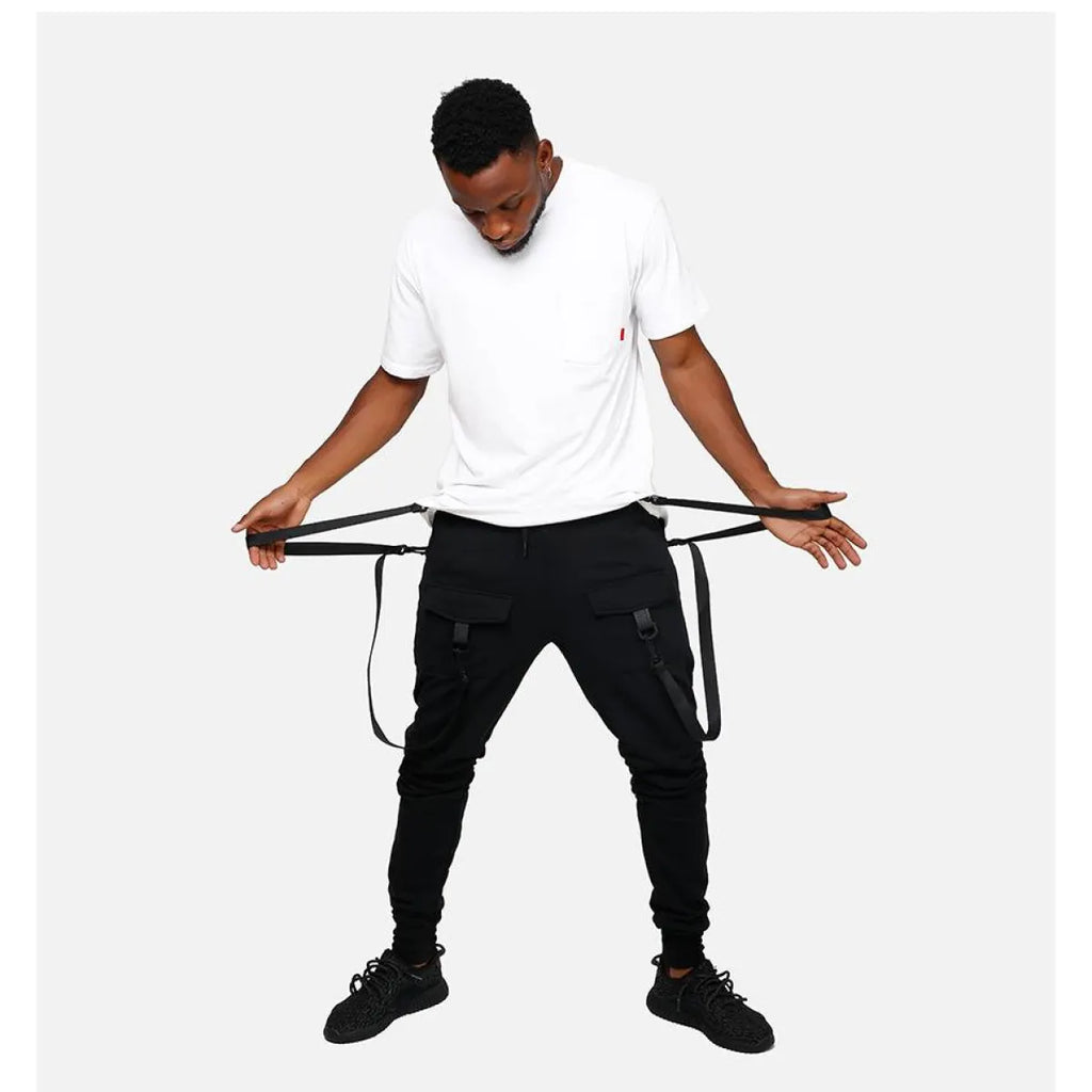 Patterned Cargo Sweatpants - Bottoms - 10