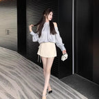 Korean Off-Shoulder Pearl Blouse - Women’s Clothing & Accessories - Blouse - 3