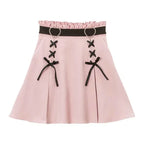 Harajuku Heart Lace-Up High Waist Skirt - Bottoms - Skirt - 2