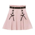 Harajuku Heart Lace-Up High Waist Skirt - Bottoms - Skirt - 7