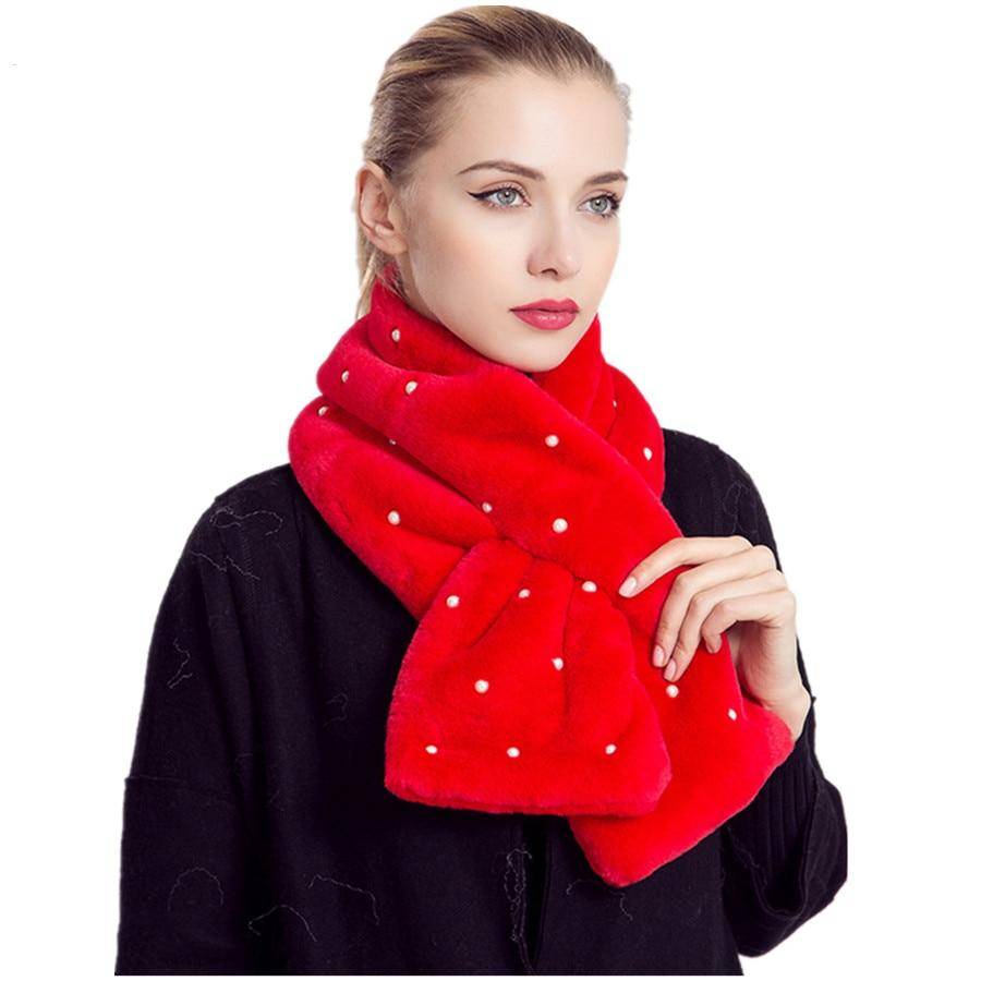 Pearl Plush Scarf - Women’s Clothing & Accessories - Clothing - 1 - 2024