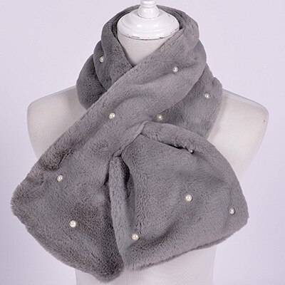 Pearl Plush Scarf - Gray / 90cm - Women’s Clothing & Accessories - Clothing - 13 - 2024