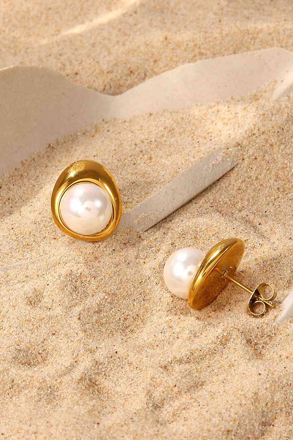 Lovelier Than Ever Pearl Stud Earrings - Gold / One Size - Women’s Jewelry - Earrings - 3 - 2024