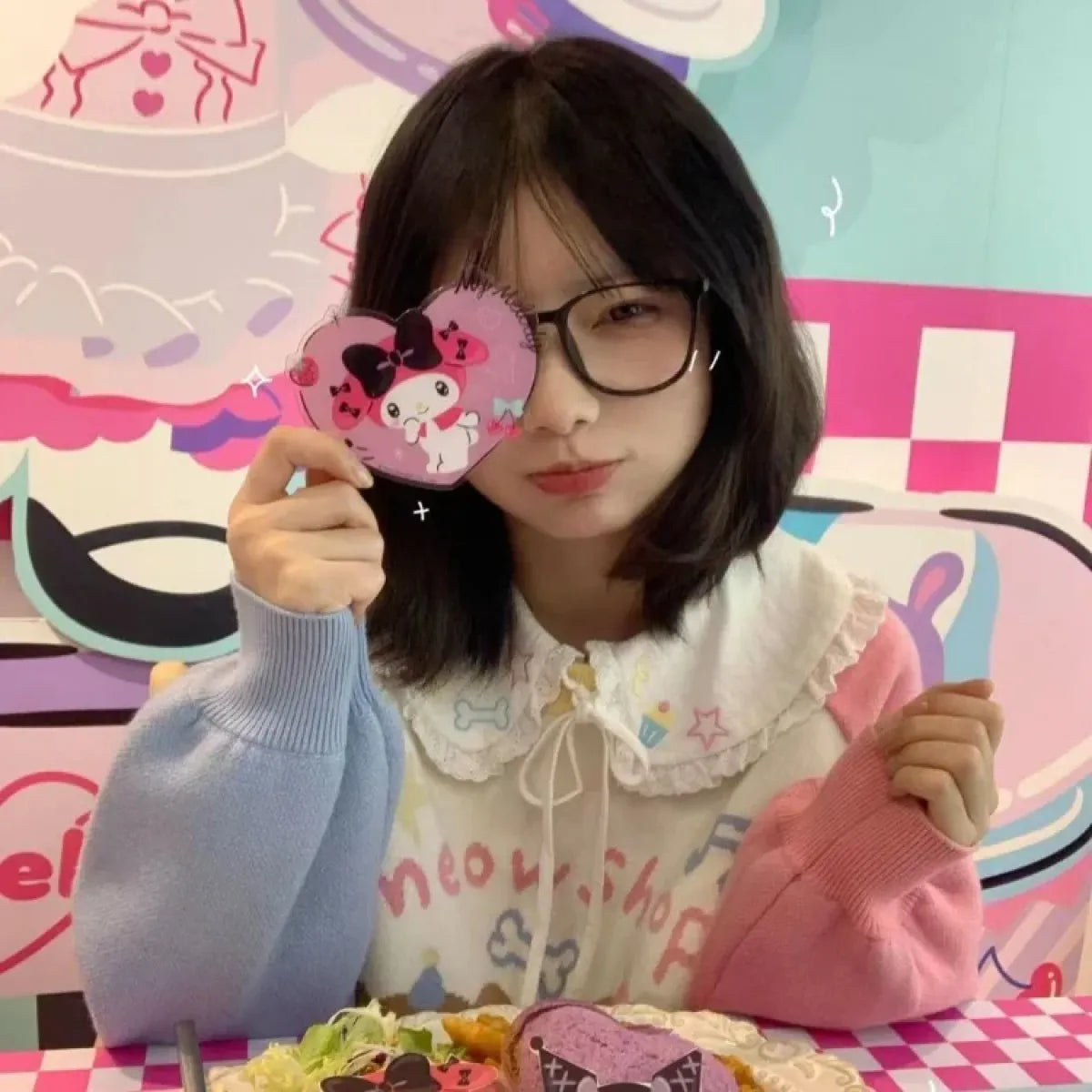 Lace Peter Pan Collar Star Embroidered Blouse - Women’s Clothing & Accessories - Blouse - 4