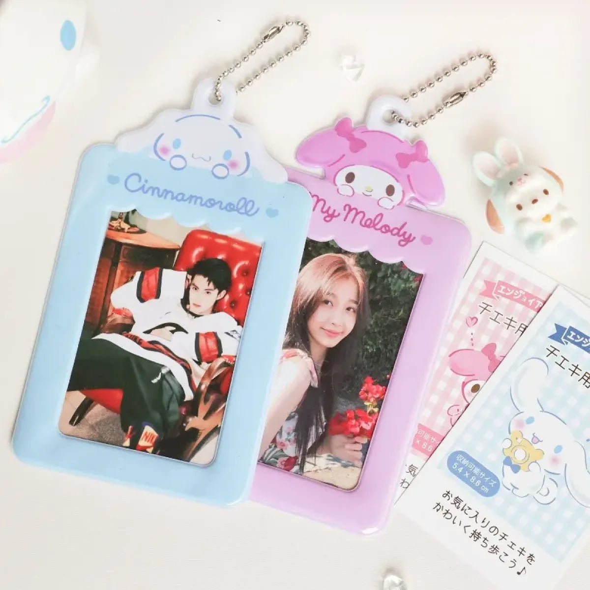 Sanrio Kawaii Character Photo Card Holder Keychain - Harajuku Style - Accessory - 4