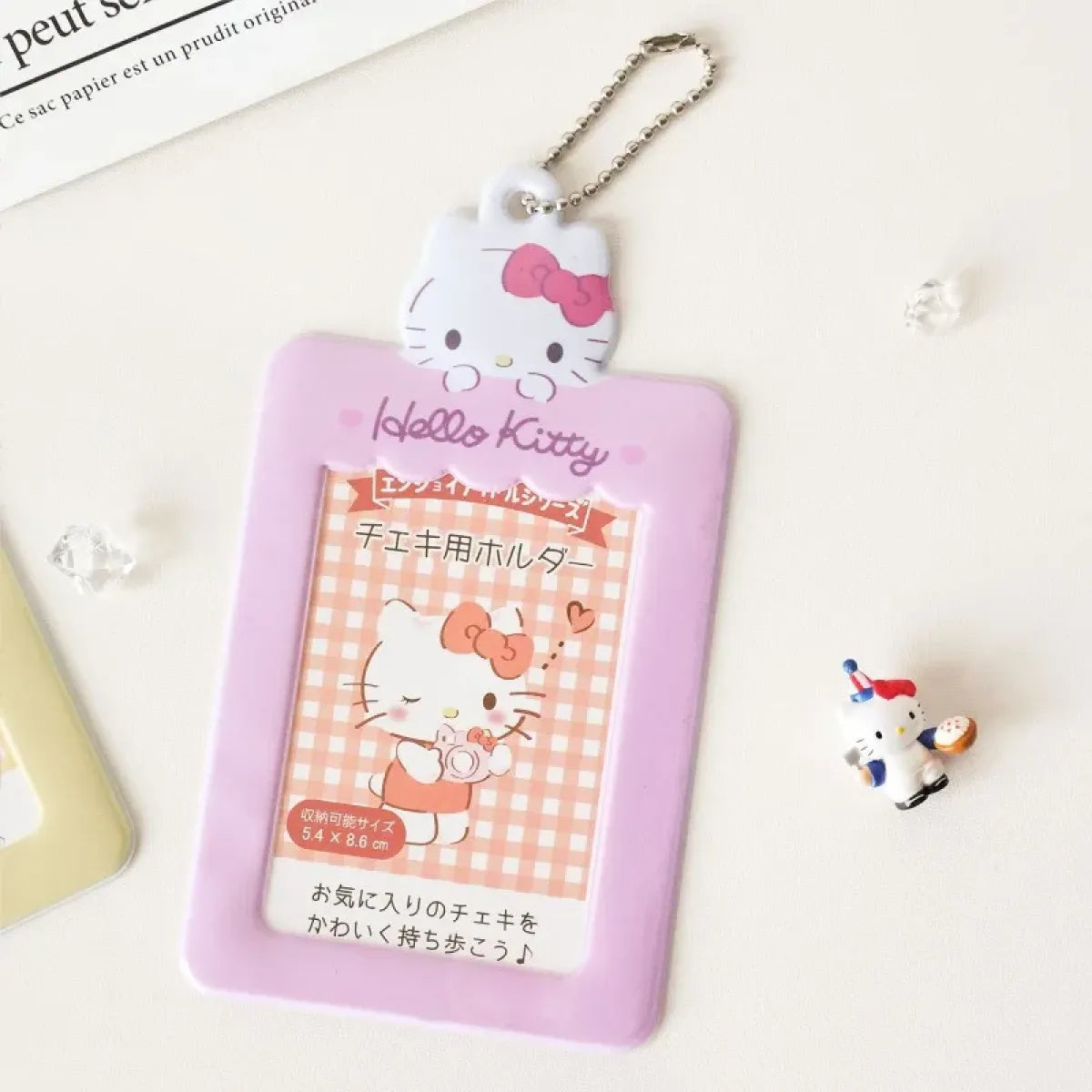 Sanrio Kawaii Character Photo Card Holder Keychain - Harajuku Style - Accessory - 5