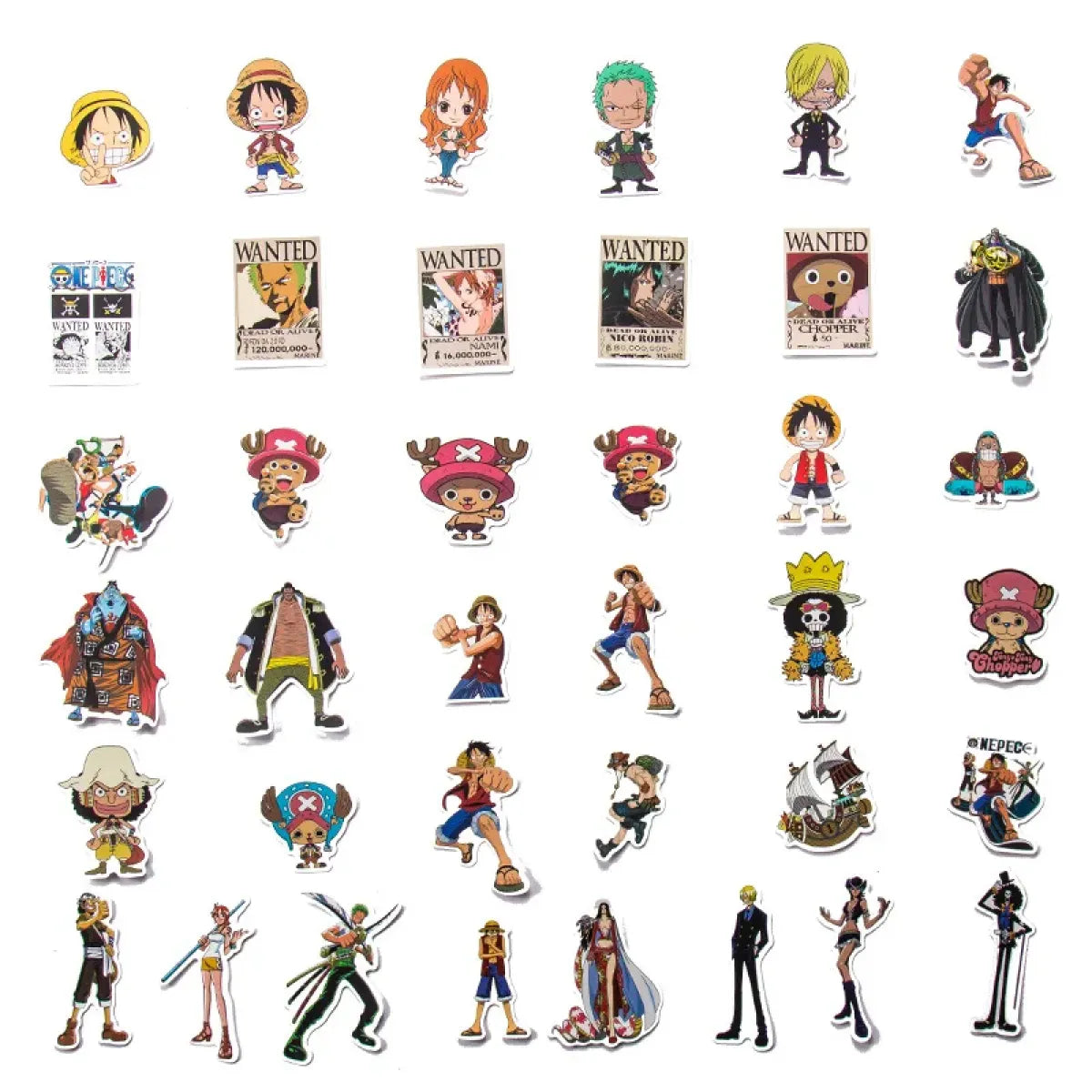 One Piece Anime Luffy Waterproof Sticker Pack - Anime - Stationary & More - 4