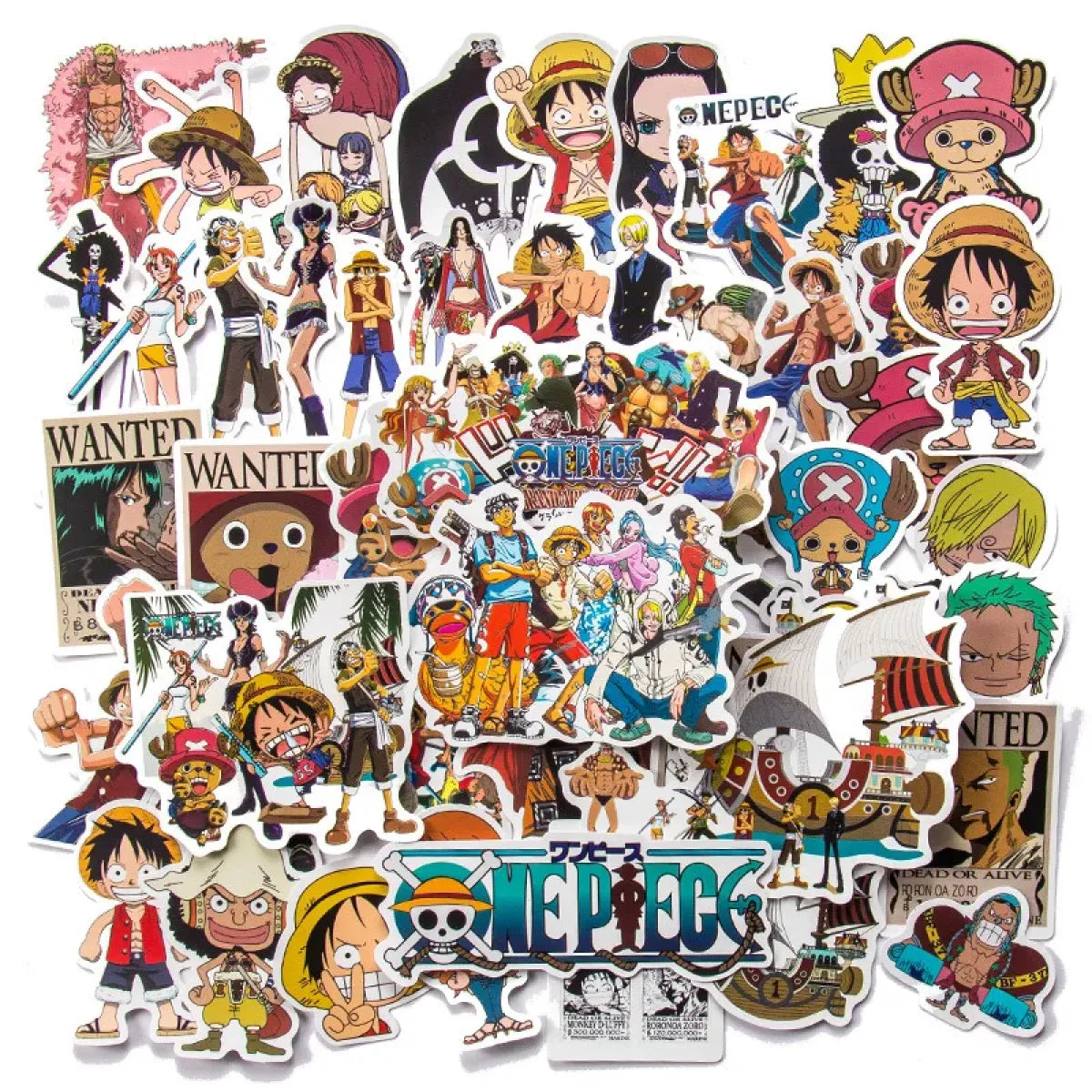 One Piece Anime Luffy Waterproof Sticker Pack - Anime - Stationary & More - 6
