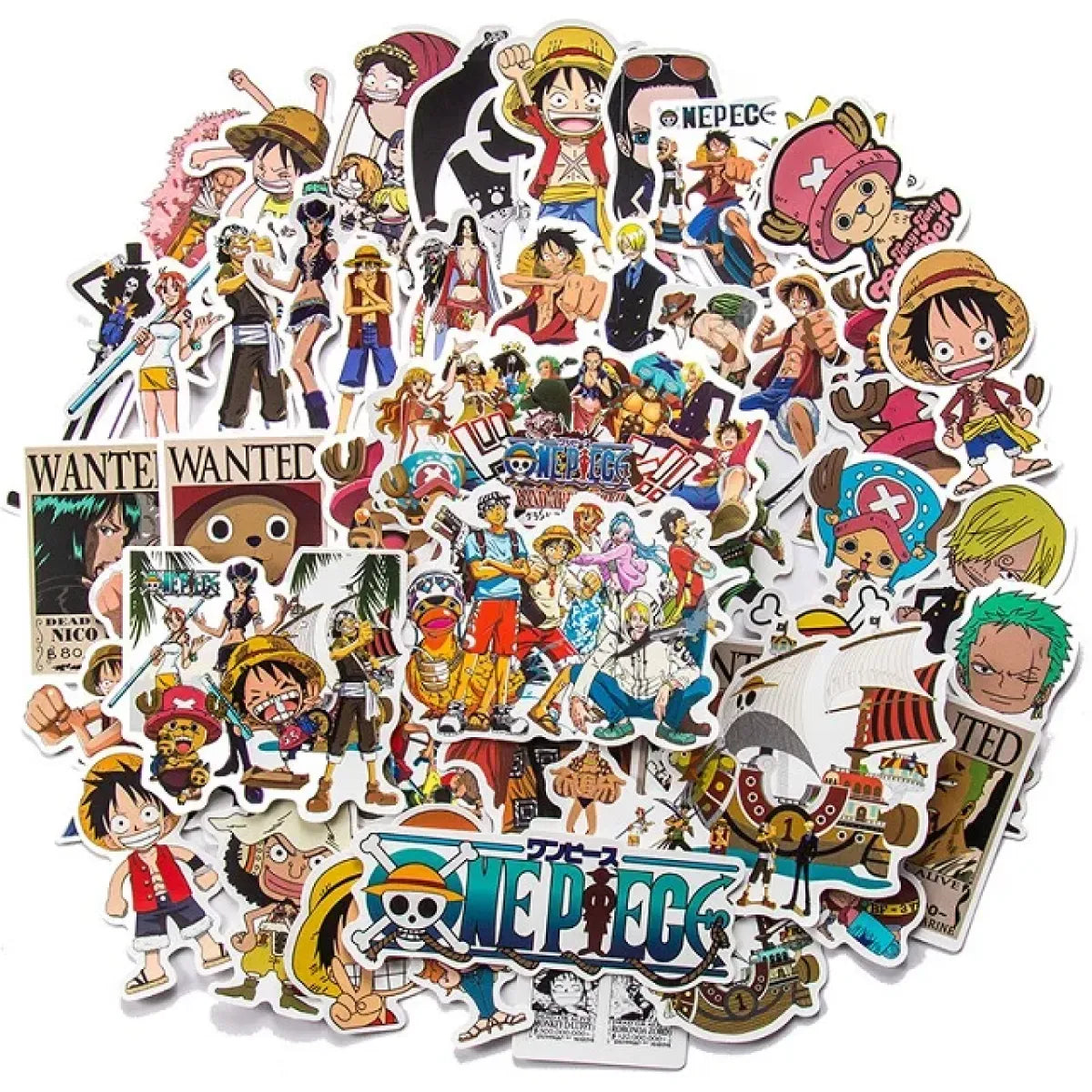 One Piece Anime Luffy Waterproof Sticker Pack - Anime - Stationary & More - 7