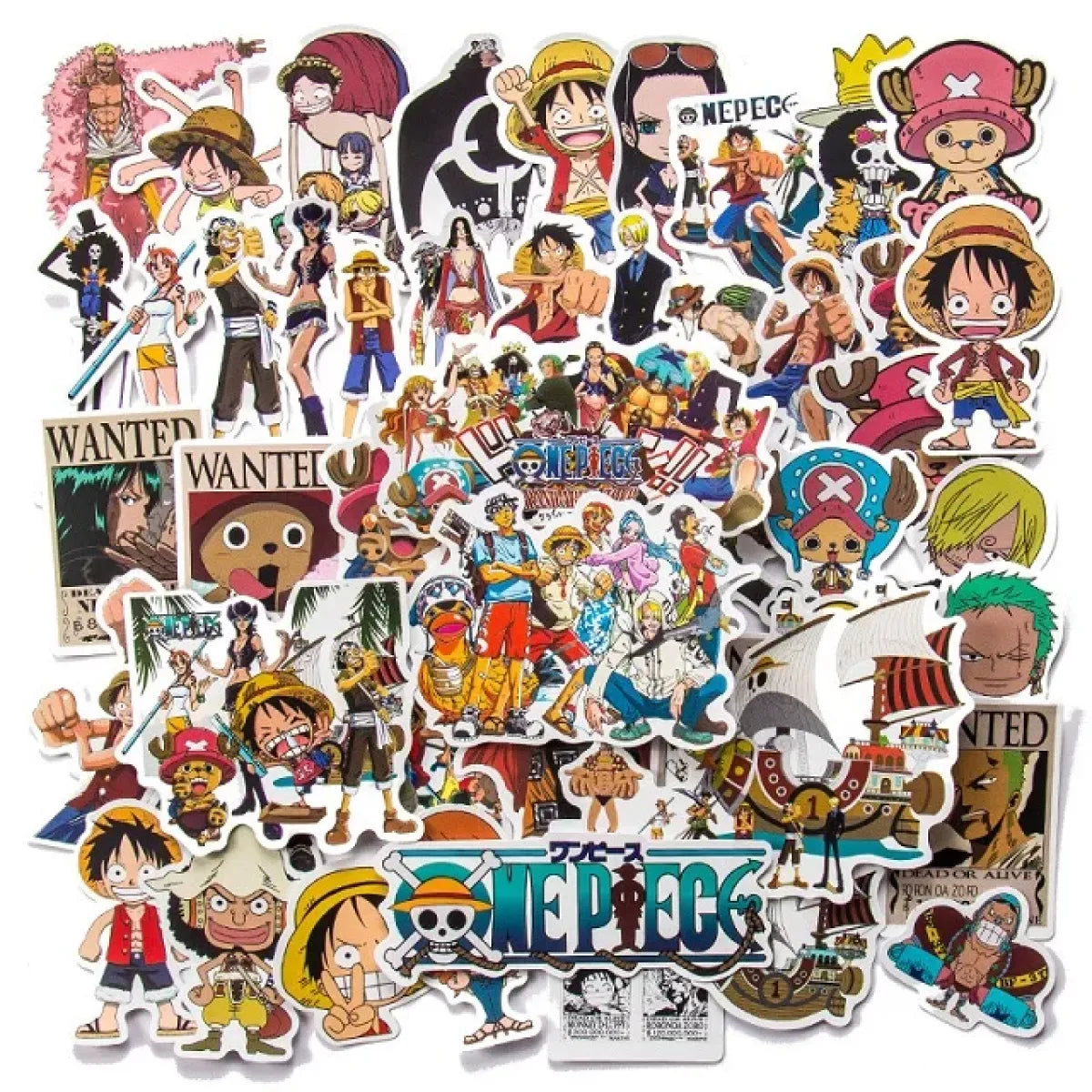 One Piece Anime Luffy Waterproof Sticker Pack - Anime - Stationary & More - 8