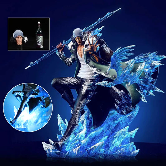 One Piece Aokiji Kuzan 30cm GK LED Figure - 2 Heads PVC Statue Gift - Toys - Action Figures - 2024 - 1 - Worldwide