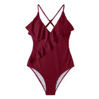 Ruffled One Piece Swimsuits - Women’s Clothing & Accessories - 16