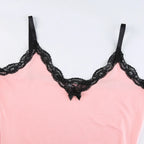 Pink Lace Strapless Dress - E-girl Streetwear - All Dresses - 12