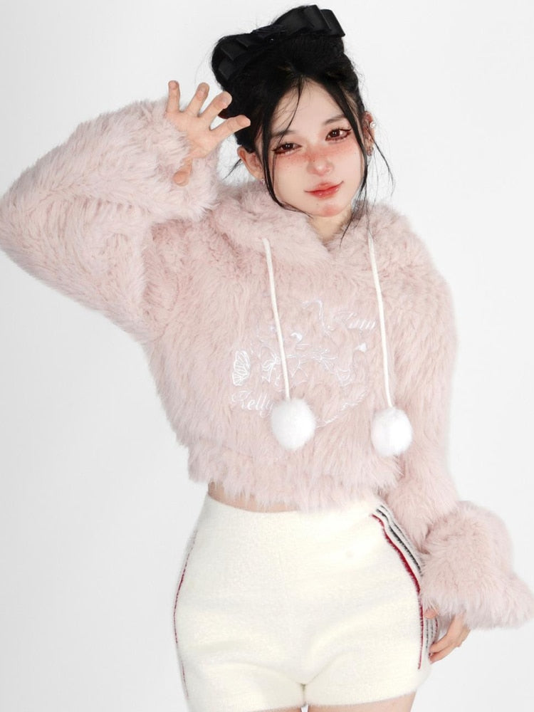 Warm Pink Lolita Kawaii Sweater - Sweaters - Clothing - 4 - 2024