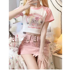 Pink Puppy Crop Top - Women’s Clothing & Accessories - 3