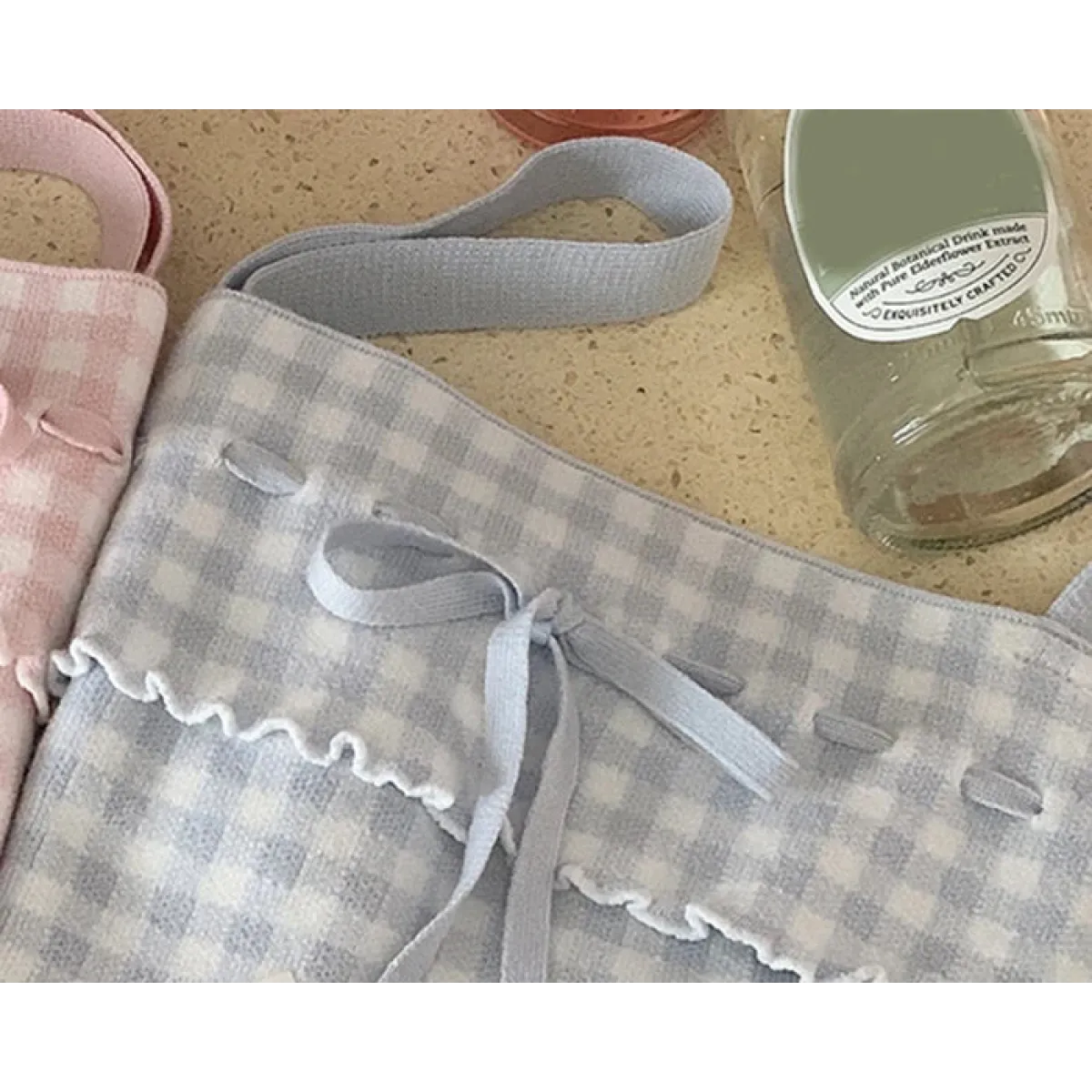 Pink Sweet Plaid Ribbon Crop Top - Women’s Clothing & Accessories - Crop Tops - 16