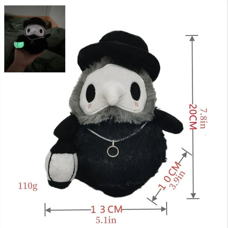 Luminous Plague Doctor Plush Doll & Keychain - All Products - Stuffed Animals - 4 - 2024