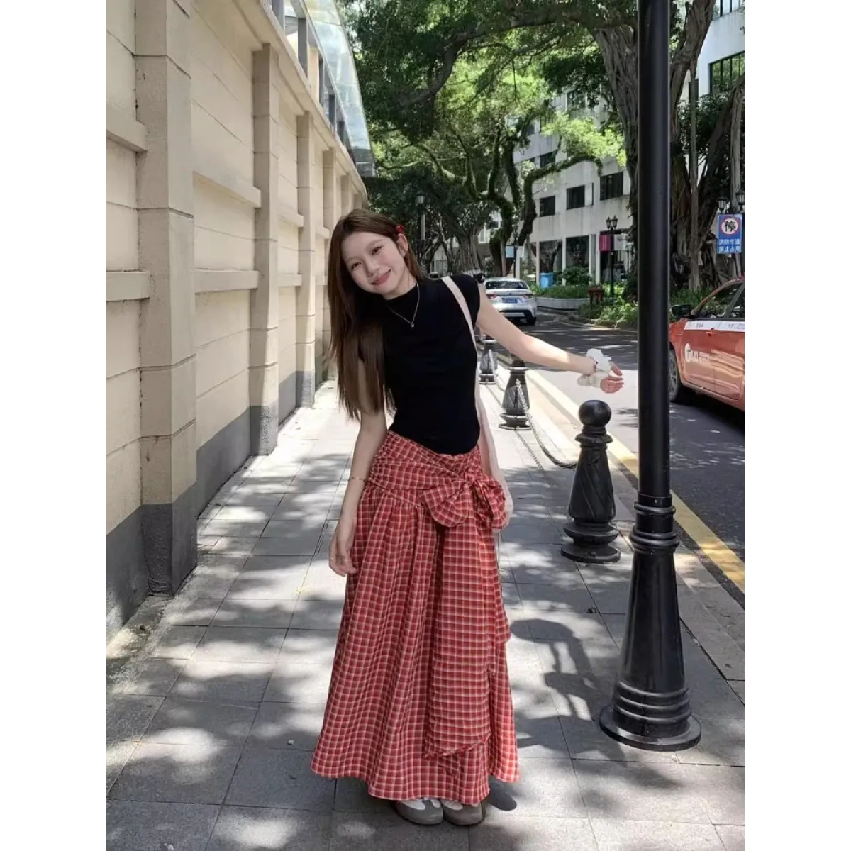 Harajuku Plaid Bow Skirt - Bottoms - Skirts - 4