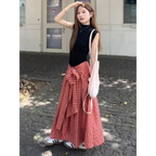 Harajuku Plaid Bow Skirt - Bottoms - Skirts - 5