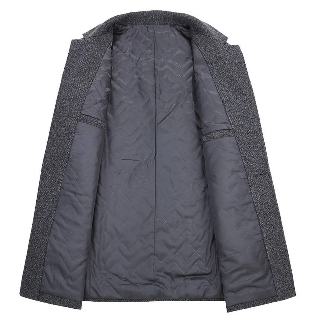 Plaid Button Coat - Men’s Clothing & Accessories - 10