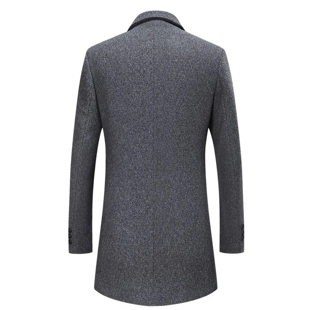 Plaid Button Coat - Men’s Clothing & Accessories - 9