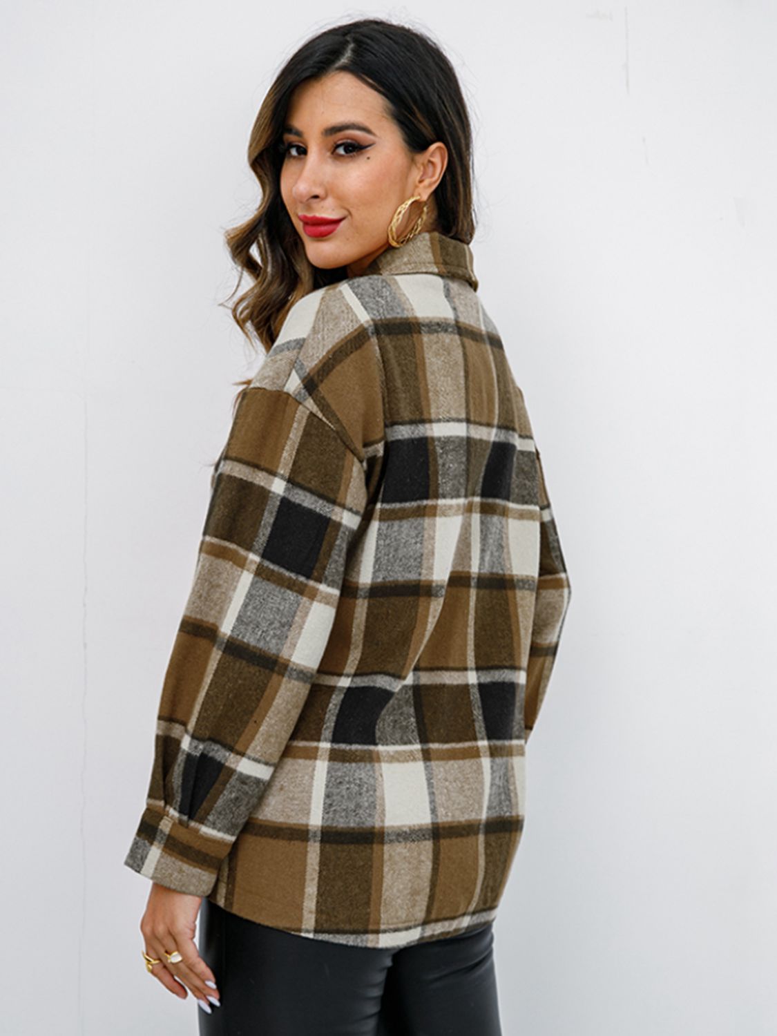 Plaid Button-Down Jacket - Jackets & Coats - Coats & Jackets - 17 - 2024