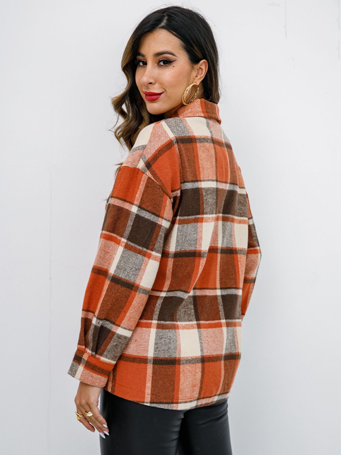 Plaid Button-Down Jacket - Jackets & Coats - Coats & Jackets - 6 - 2024