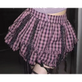 Plaid Layered Skirt – Harajuku Punk Gothic Lolita Style - Bottoms - Short - Round - Skirts - 7