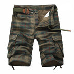 Plaid Patterned Cargo Shorts - Shorts - 3