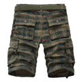 Plaid Patterned Cargo Shorts - Shorts - 4