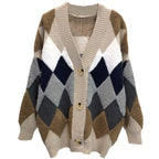Plaid V-Neck Cardigan - Women’s Clothing & Accessories - 14
