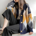 Plaid V-Neck Cardigan - Women’s Clothing & Accessories - 16