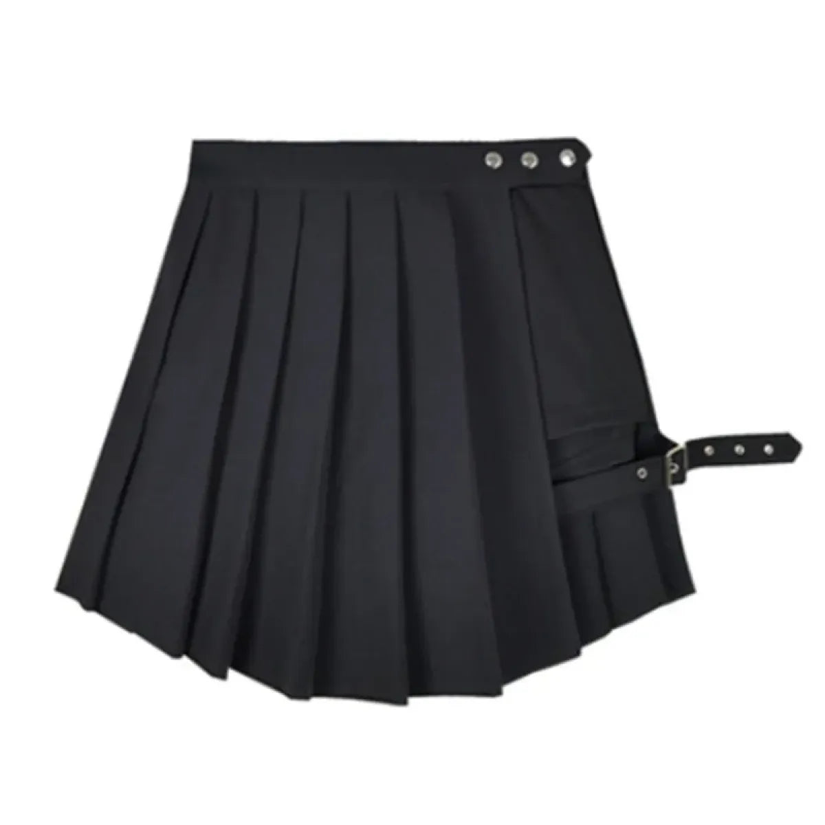 Pleated Gothic Mini Skirt – High Waist Punk Cosplay Shorts - Bottoms - Skirts - 10
