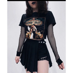 Pleated Gothic Mini Skirt – High Waist Punk Cosplay Shorts - Bottoms - Skirts - 5