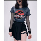 Pleated Gothic Mini Skirt – High Waist Punk Cosplay Shorts - Bottoms - Skirts - 6